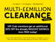 Clearance + VIP Club members get an additional 20% off